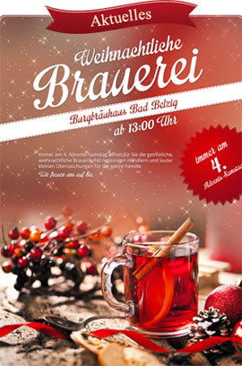 Weihnachtliche Brauerei in Bad Belzig