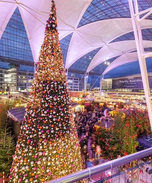 Weihnachts- und Wintermarkt am Flughafen München 2024