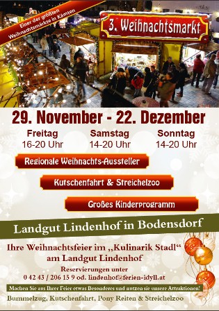3. Weihnachtsmarkt am Landgut Lindenhof