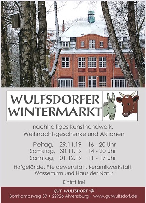 Wulfsdorfer Wintermarkt 2021 abgesagt