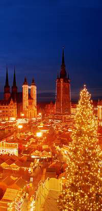 Weihnachten 2005 - Weihnachtsmarkt in Halle