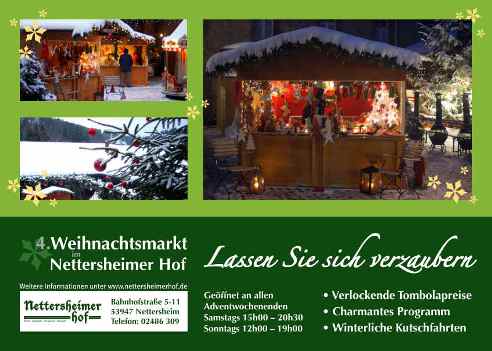 4. Weihnachtsmarkt im Nettersheimer Hof