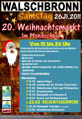 20. Weihnachtsmarkt in Walschbronn