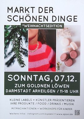 Markt der schönen Dinge – Weihnachtsedition Markt der schönen Dinge – Weihnachtsedition