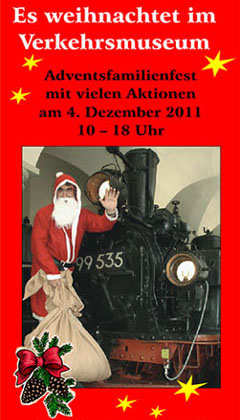 Adventsfamilienfest im Verkehrsmuseum Dresden
