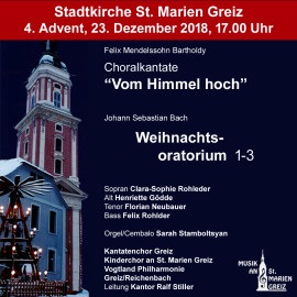 Weihnachtsoratorium der Stadtkirche St. Marien