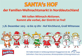 Familien-Weihnachtsmarkt SANTA’S HOF Familien-Weihnachtsmarkt SANTA’S HOF
