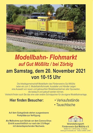 Modellbahn-Flohmarkt auf Gut Mößlitz