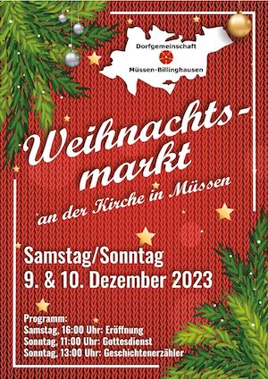 Weihnachtsmarkt Müssen-Billinghausen
