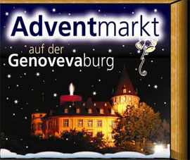 Adventsmarkt auf der Genovevaburg