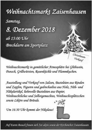 Weihnachtsmarkt Zaisenhausen