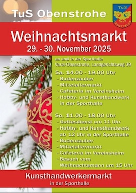 TuS Obenstrohe Weihnachtsmarkt TuS Obenstrohe Weihnachtsmarkt
