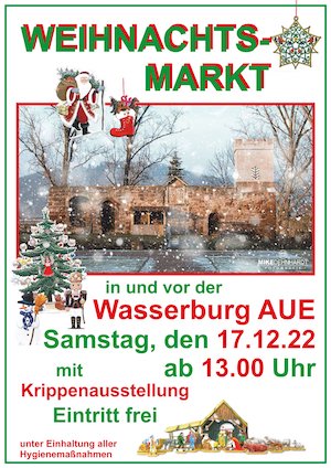 Weihnachtsmarkt an der Wasserburg Aue 2022