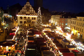 Plauener Weihnachtsmarkt auf dem Altmarkt