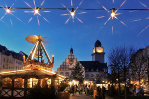 Plauener Weihnachtsmarkt auf dem Altmarkt 2022