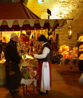 Mittelalterlicher Weihnachtsmarkt Schloss Wilhelmsburg