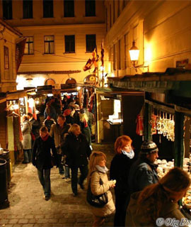Weihnachten 2005 - Weihnachtsmarkt am Spittelberg